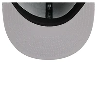 Men's New Era Deep Sea Blue Seattle Kraken Faded Lines 59FIFTY Fitted Hat