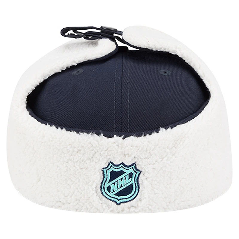 Men's New Era Deep Sea Blue Seattle Kraken Injection Dog Ear Classic Fitted Hat