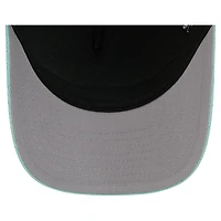 Casquette de camionneur ajustable 9FORTY A-Frame M-Crown pour homme, bleu clair/bleu marine, Seattle Kraken Hockey Sock New Era