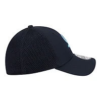 Casquette New Era Flex pour homme, bleu marine, logo Seattle Kraken, modèle 39THIRTY.