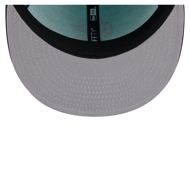 Men's New Era Turquoise/Charcoal Seattle Kraken Two-Tone Color Pack 59FIFTY Fitted Hat