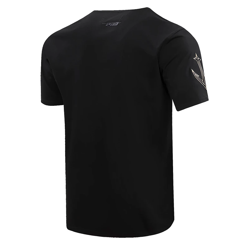 T-shirt noir Pro Standard pour hommes avec le mot-symbole Seattle Kraken