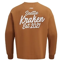 Men's Pro Standard  Brown Seattle Kraken Paint the City Pullover Sweatshirt