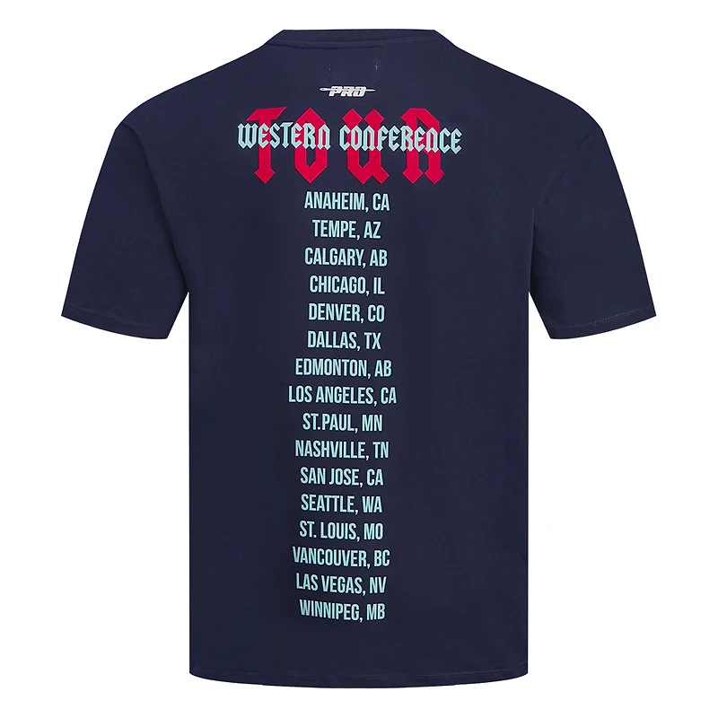 T-shirt Pro Standard Deep Sea bleu Seattle Kraken City Tour pour hommes