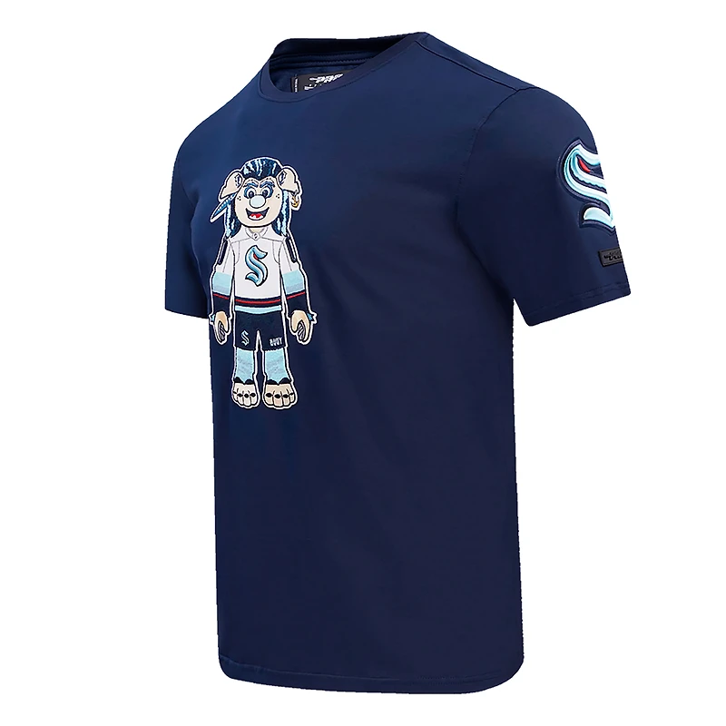 T-shirt mascotte Seattle Kraken Pro Standard Deep Sea bleu pour hommes