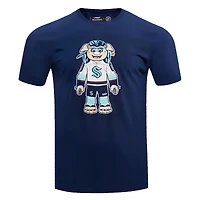 T-shirt mascotte Seattle Kraken Pro Standard Deep Sea bleu pour hommes