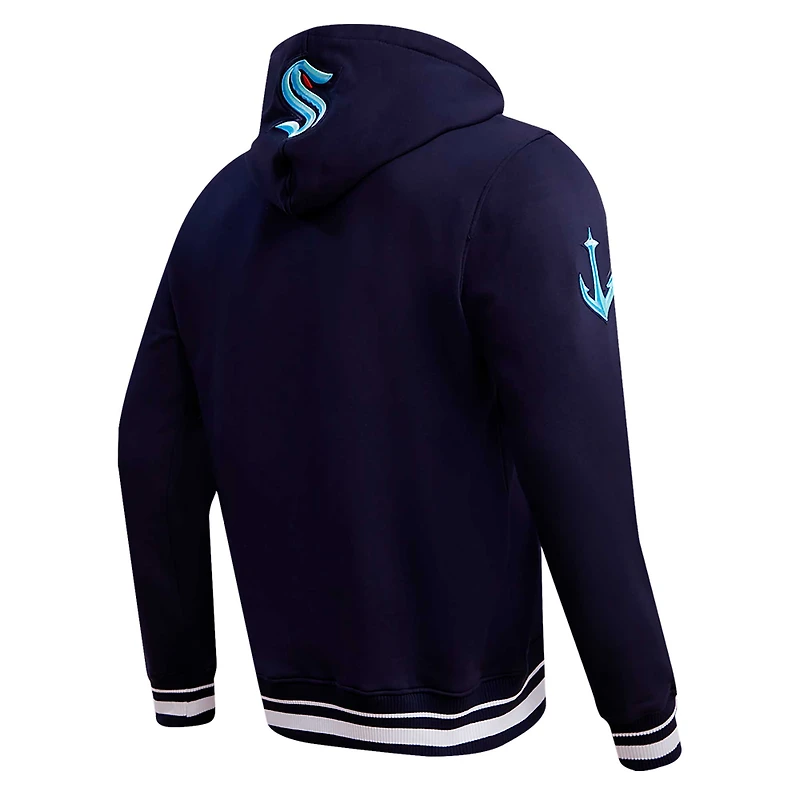 Sweat à capuche en polaire classique rétro Seattle Kraken Pro Standard Deep Sea pour hommes