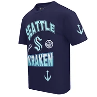 T-shirt Pro Standard Deep Sea Blue pour homme avec logo Seattle Kraken Turn It Up