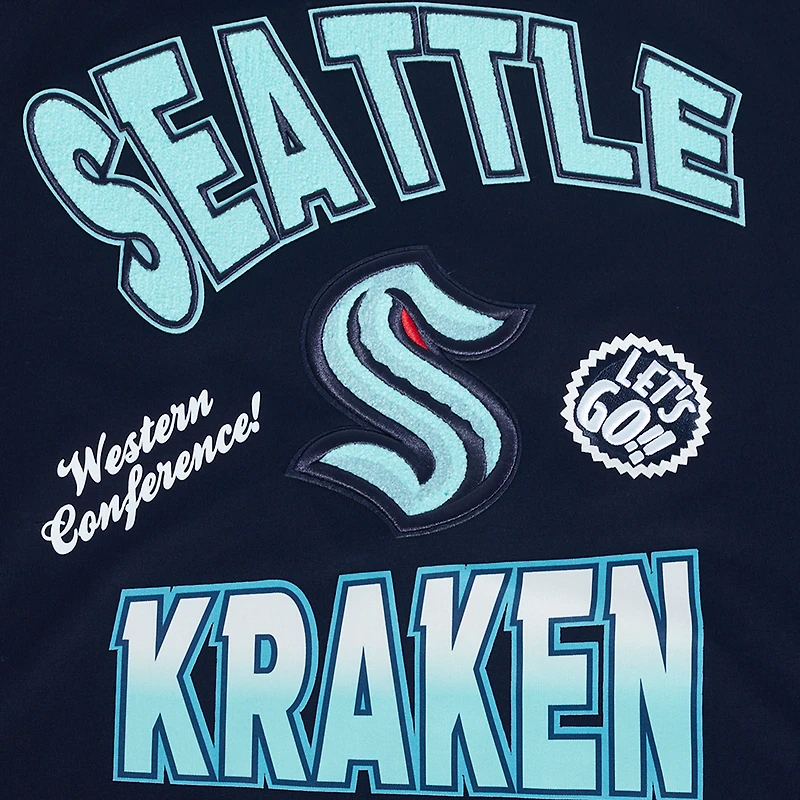 T-shirt Pro Standard Deep Sea Blue pour homme avec logo Seattle Kraken Turn It Up