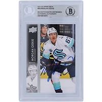 Morgan Geekie Seattle Kraken Autographed 2021-22 Upper Deck Extended Series #693 Beckett Fanatics Witnessed Authenticated Card
