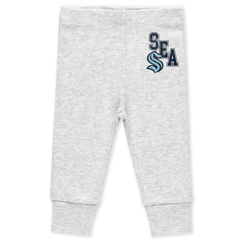 Ensemble 3 pièces body et pantalon pour nouveau-né bébé par Erin Andrews Seattle Kraken Turn Me Around