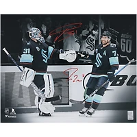 Philipp Grubauer & Jordan Eberle Seattle Kraken Autographed 16" x 20" Dual Photograph