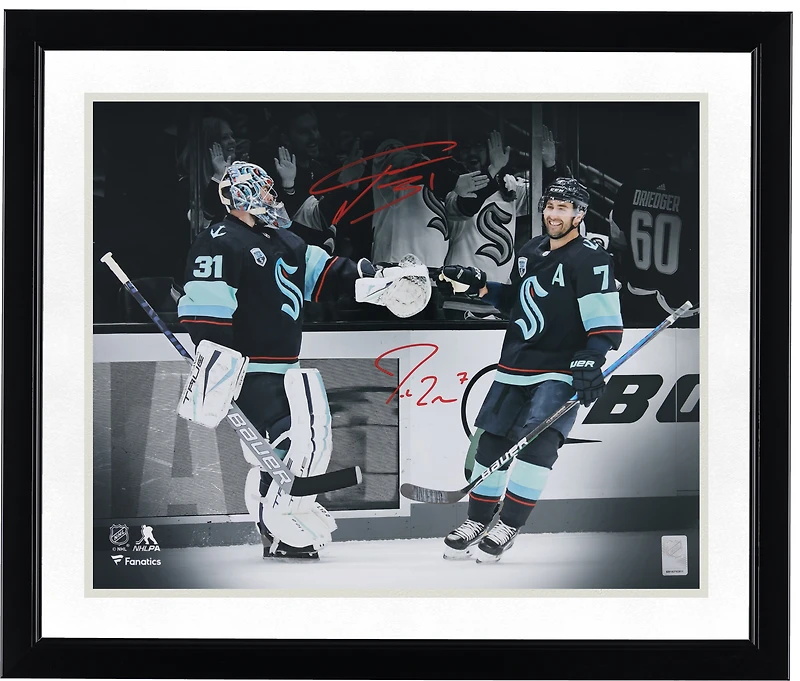 Philipp Grubauer & Jordan Eberle Seattle Kraken Autographed 16" x 20" Dual Photograph