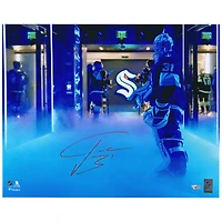 Philipp Grubauer Seattle Kraken Autographed 16'' x 20'' Pregame Tunnel Photograph