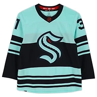 Philipp Grubauer Seattle Kraken Autographed 2022-23 Reverse Retro Adidas Authentic Jersey