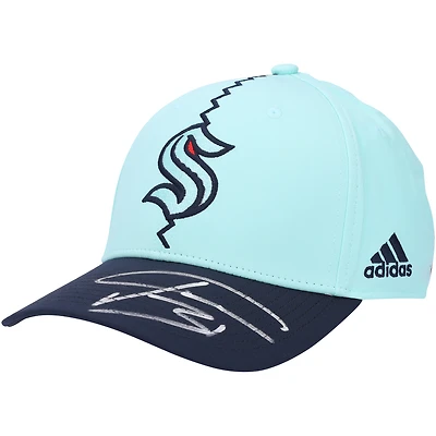 Casquette rétro inversée autographiée Philipp Grubauer Seattle Kraken 2022-23