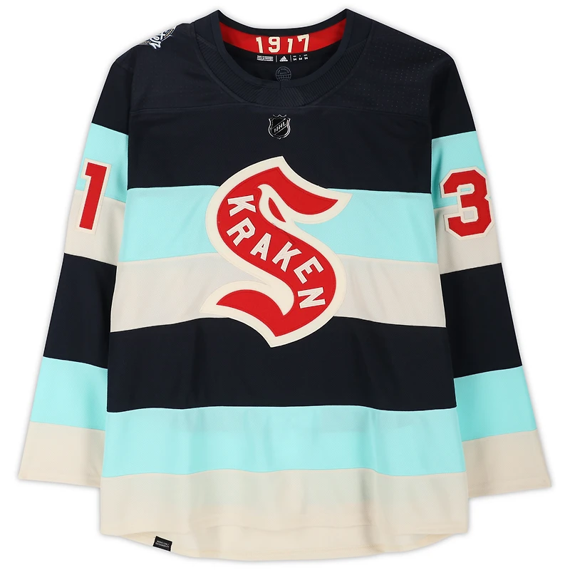 Philipp Grubauer Seattle Kraken Autographed 2024 Winter Classic adidas Authentic Jersey