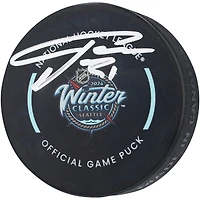 Philipp Grubauer Seattle Kraken Autographed 2024 Winter Classic Hockey Puck 