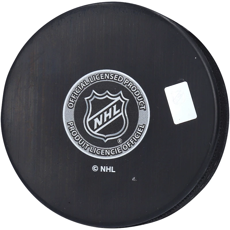 Rondelle de hockey autographiée par Philipp Grubauer du Kraken de Seattle avec inscription « Libérez le Kraken »