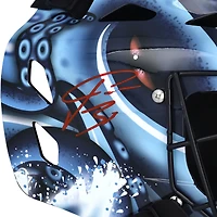 Masque de gardien de but réplique autographié par Philipp Grubauer du Seattle Kraken