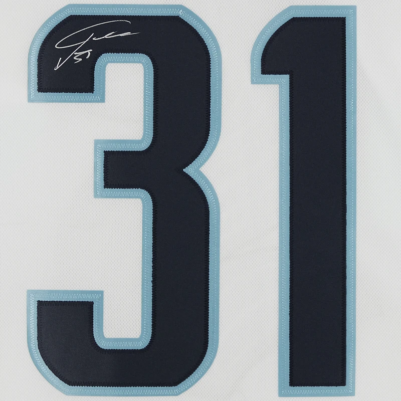 Philipp Grubauer Seattle Kraken Autographed White adidas Authentic Jersey with Inaugural Season Jersey Patch