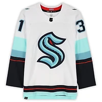Philipp Grubauer Seattle Kraken Autographed White Adidas Authentic Jersey