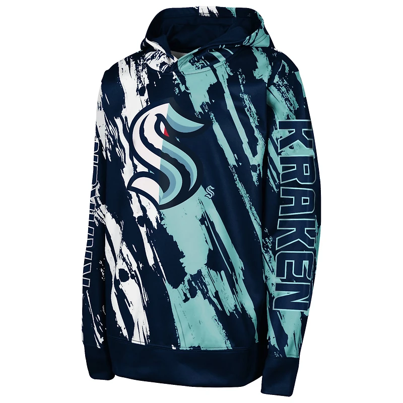 Preschool Deep Sea Blue Seattle Kraken Master Snipe Pullover Hoodie