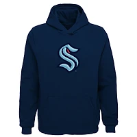 Preschool Navy Seattle Kraken - Primary Logo Pullover Hoodie