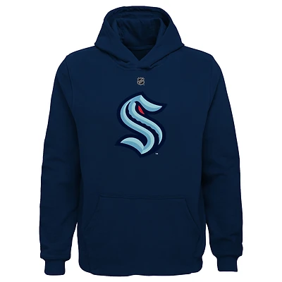 Preschool Navy Seattle Kraken - Primary Logo Pullover Hoodie