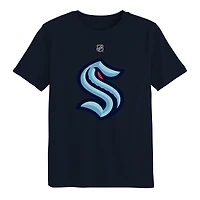 Preschool Outerstuff Deep Sea Blue Seattle Kraken Primary Logo T-Shirt