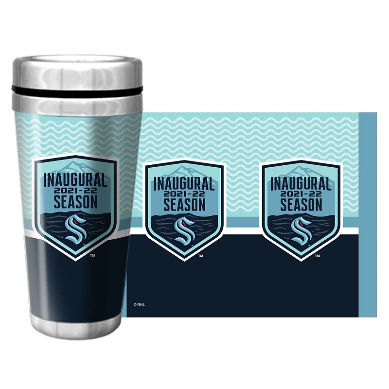 Seattle Kraken 2021 Inaugural Season Full Wrap - Tasse de voyage