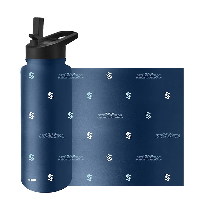 Seattle Kraken 34oz. Steep and Repeat Quencher Bottle