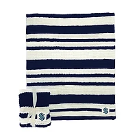 Seattle Kraken 50" x 60" Cable-Knit Throw Blanket
