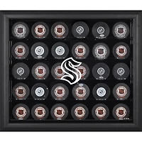 Seattle Kraken Black Framed 30-Puck Display Case