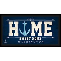 Seattle Kraken Framed 10" x 20" Home Sweet Home Collage
