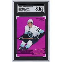 Shane Wright Seattle Kraken 2023 Upper Deck Employee Exclusive Metal Universe Precious Metal Gems #UD-SW SGC Authenticated 8.5 Card 