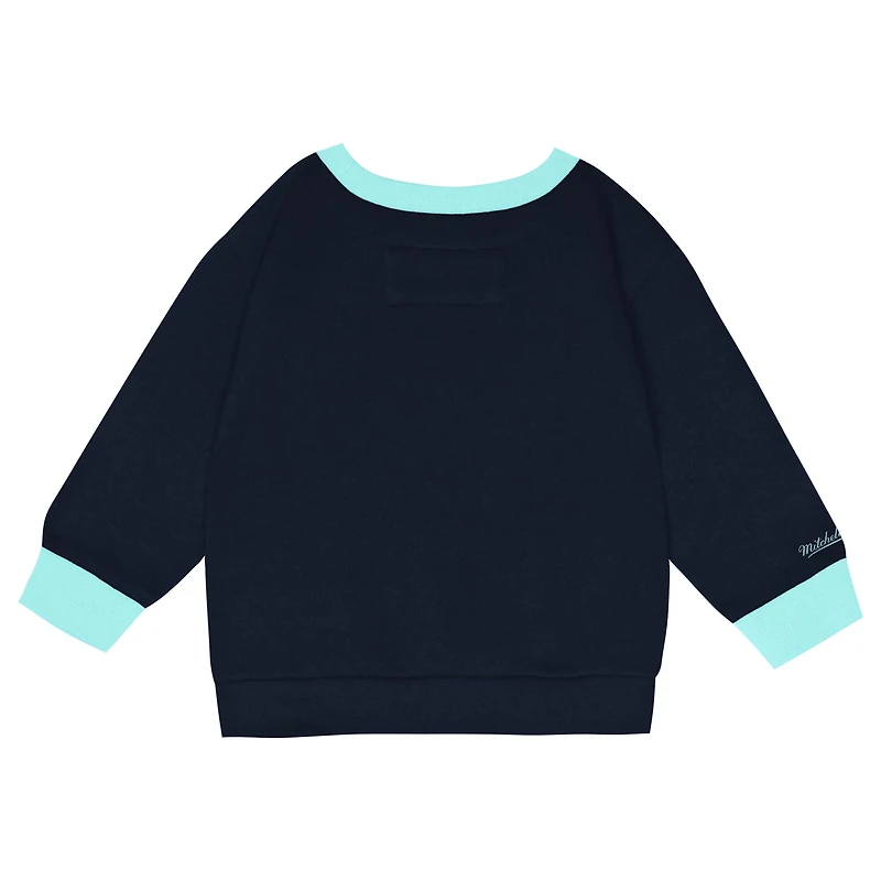 Toddler Mitchell & Ness Seattle Kraken Two-Piece Oversized Block Buster Fleece Sweatshirt Pants Set
Set