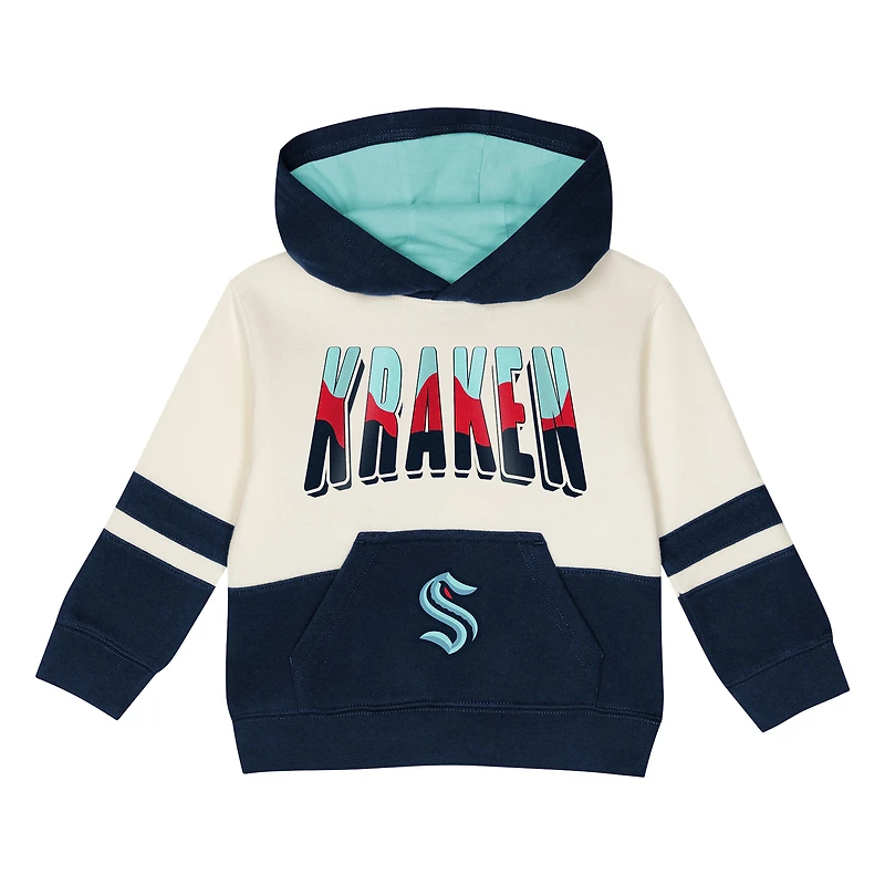 Ensemble sweat à capuche et pantalon en polaire bleu marine Seattle Kraken Chants and Cheers pour tout-petits Outerstuff