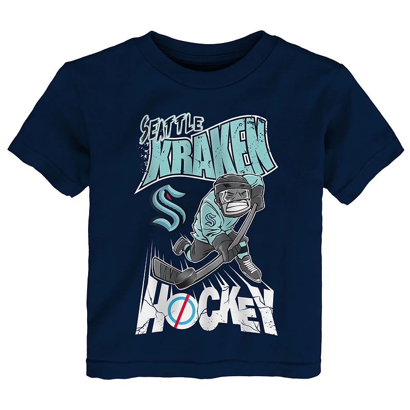 T-shirt One Timer Seattle Kraken bleu marine pour tout-petit Outerstuff