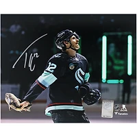 Tye Kartye Seattle Kraken Autographed 8" x 10" Postgame Celebration Photograph