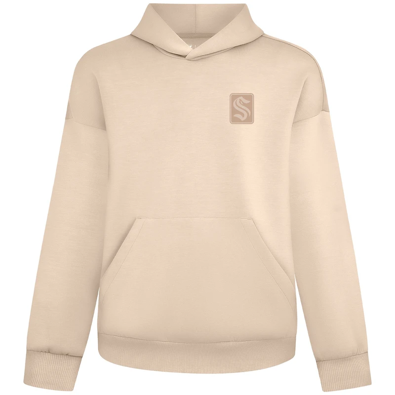 Unisex Levelwear Khaki Seattle Kraken Tri-Blend Luxe Signature Hoodie