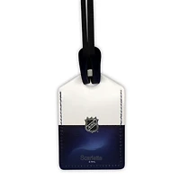 Étiquette de bagage en cuir personnalisée Seattle Kraken blanche