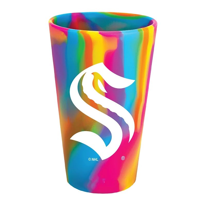 WinCraft Seattle Kraken 16oz. Verre à pinte en silicone à la mode