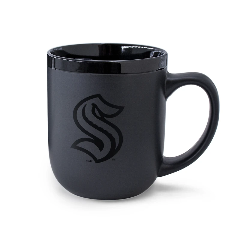 WinCraft Seattle Kraken 17oz. Black Tonal Ceramic Mug