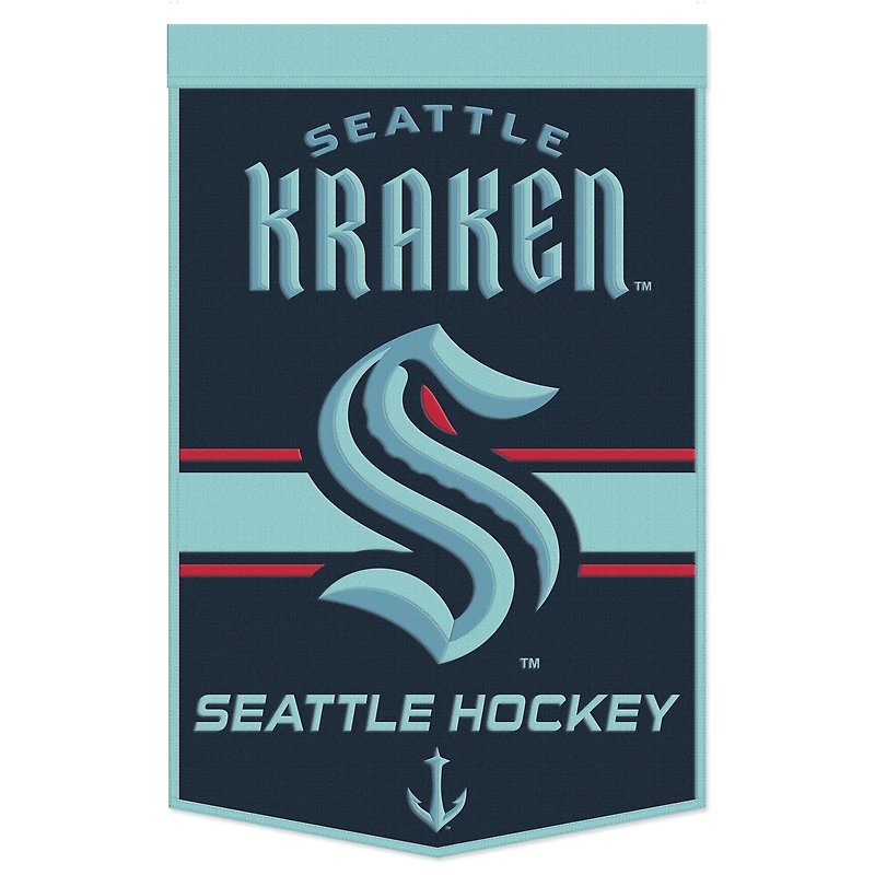 WinCraft Seattle Kraken 24" x 38" Primary Logo Banner