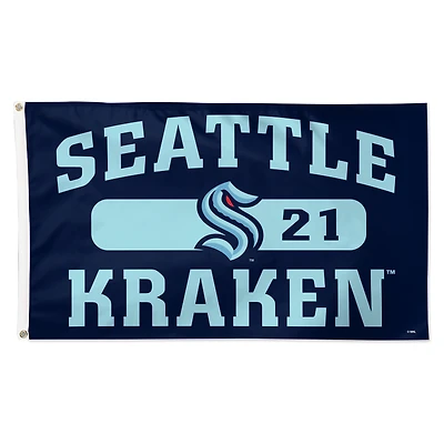 WinCraft Seattle Kraken 3' x 5' Single-Sided Franchise Establishment Deluxe Flag