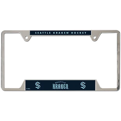 WinCraft  Seattle Kraken Chrome Plated Metal License Plate Frame