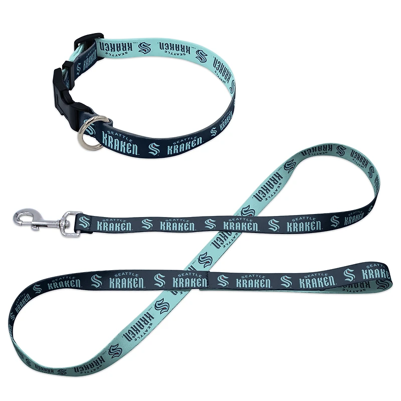 Ensemble laisse et collier pour animaux de compagnie WinCraft Seattle Kraken
