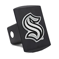 Housse d'attelage WinCraft Seattle Kraken Premium en métal chromé avec logo