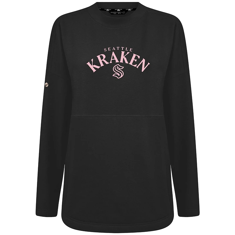 Sweat-shirt à col roulé pour femme Seattle Kraken Mother's Day Beaudry Black Levelwear